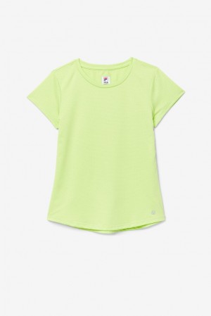 Tops Fila Essentials Short Sleeve Top Mujer 540 Wild Lime | 312548RGB