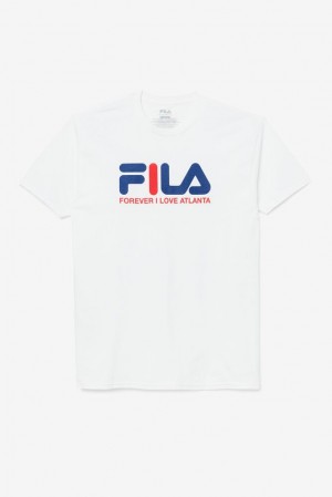 Tops Fila Forever I Love Atl Hombre Blancas | 372950KEO