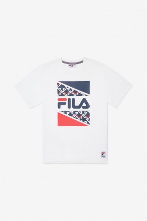 Tops Fila Harden Tee Unisex Blancas | 236897VWJ