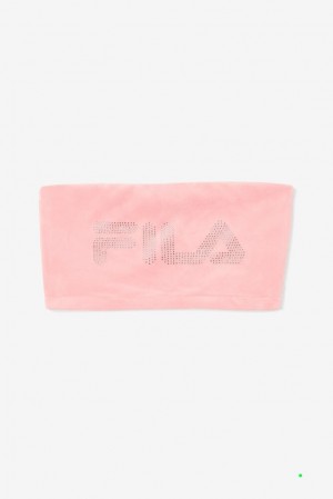 Tops Fila Iman Bandeau Top Mujer Rosas | 380576DIO