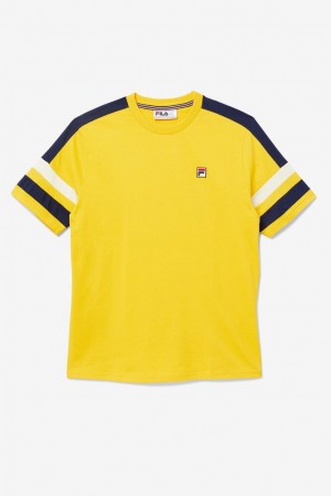 Tops Fila Juan Tee Hombre Amarillo | 538016EXL