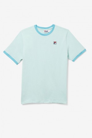 Tops Fila Marconi Ringer Tee Hombre Azules | 864290EBW