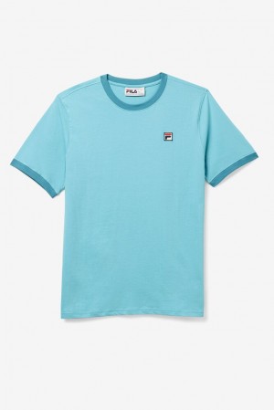 Tops Fila Marconi Ringer Tee Hombre Azules | 376125FLI