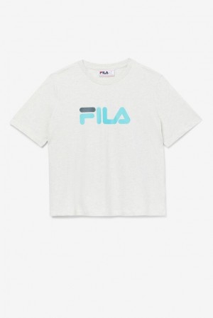 Tops Fila Miss Eagle Tee Mujer Azules Turquesa | 814956GSW