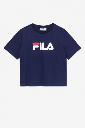 Tops Fila Miss Eagle Tee Mujer Rojas Blancas | 402718ZWT