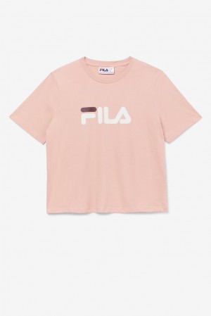 Tops Fila Miss Eagle Tee Mujer Rosas Verde Menta | 397201TOH