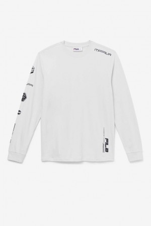 Tops Fila Phantom Long Sleeve Tee Hombre 104 Lunar Rock | 205987XUM