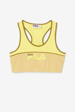 Tops Fila Poesia Bra Top Mujer Verde Oliva | 421630CLG