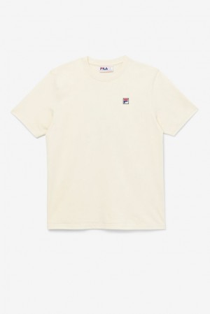 Tops Fila Quartz Tee Hombre 272 Seed Pearl | 957038NLO