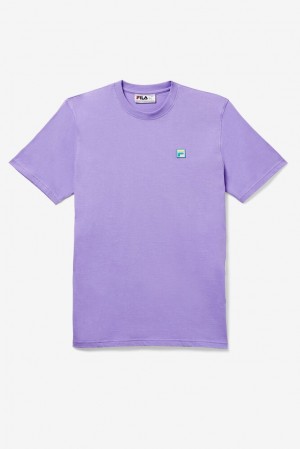 Tops Fila Quartz Tee Hombre 597 Violet Tulip | 407536GAQ