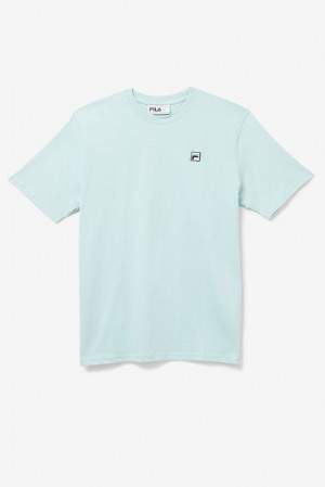 Tops Fila Quartz Tee Hombre Azules | 290163WZP