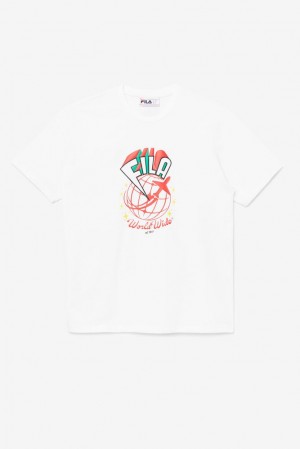 Tops Fila Ryland Tee Unisex Blancas | 048251TLC