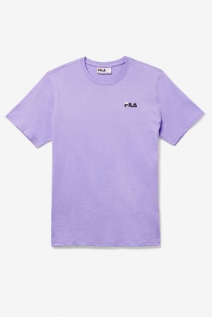 Tops Fila Shoe Tower Tee Hombre 597 Violet Tulip | 816740WZD