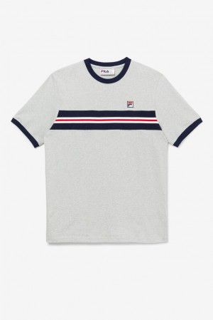 Tops Fila Silver Tee Hombre Gris Claro | 152384LZT