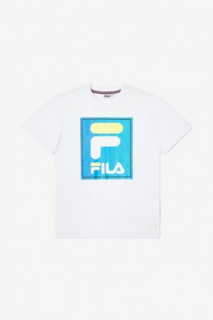 Tops Fila Tavares Tee Unisex Blancas | 316259FHM