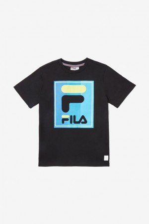 Tops Fila Tavares Tee Unisex Negras | 291305OAX