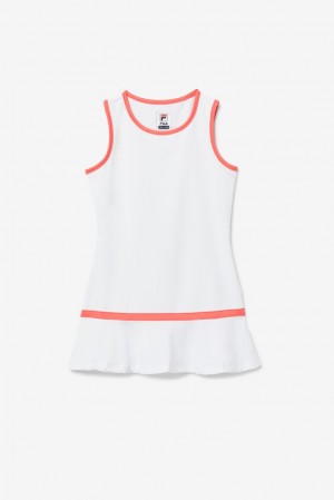 Vestido Fila Core Tennis Dress Unisex Blancas Coral | 451792HUT