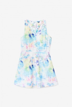 Vestido Fila Tie Breaker Dress Mujer 101 Tie Dye Print | 548369ERO