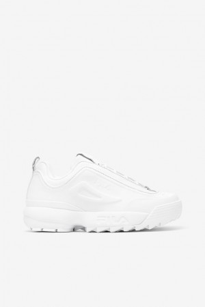 Zapatillas Gruesas Fila Disruptor Zero Chunky Sneakers Mujer Blancas Blancas Blancas | 503216TDY