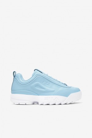 Zapatillas Gruesas Fila Disruptor Zero Chunky Sneakers Mujer Azules Azules Blancas | 309421TJK