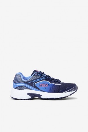 Zapatos Casuales Fila Memory Runtronic Slip Resistant Shoe Casual Shoes Mujer Azul Marino Rosas | 389210YSN