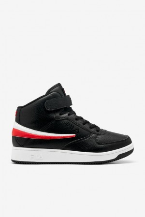 Zapatos Tenis Fila A-high Tennis Shoes Hombre Negras Rojas Blancas | 593867LXF