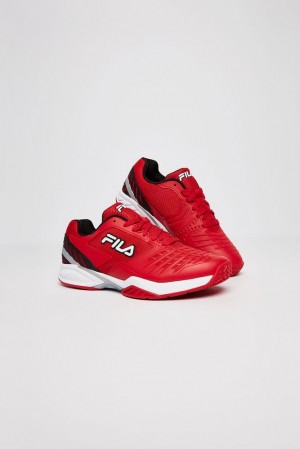 Zapatos Tenis Fila Axilus 2 Energized Tennis Shoes Hombre Rojas Blancas Negras | 847952WHU