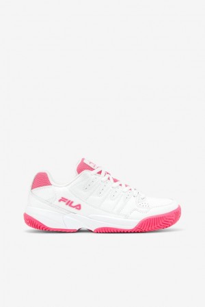 Zapatos Tenis Fila Double Bounce Tennis Shoes Mujer Wht/Pglo/Msil | 927803SJB