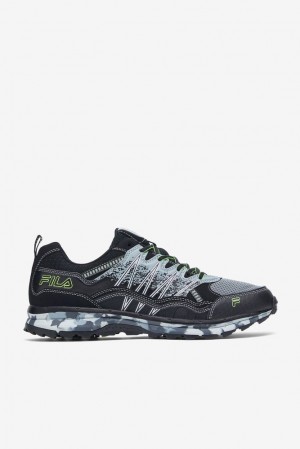 Zapatos Tenis Fila Evergrand Tr Camo Tennis Shoes Hombre Negras Verde | 957614YXF