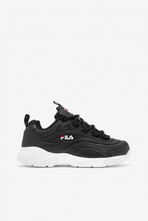 Zapatos Tenis Fila Fila Ray Tennis Shoes Mujer Blk/Fred/Wht | 921354IYE