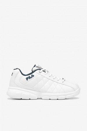 Zapatos Tenis Fila Fulcrum 3 Tennis Shoes Hombre Blancas Blancas Azul Marino | 973512TVI