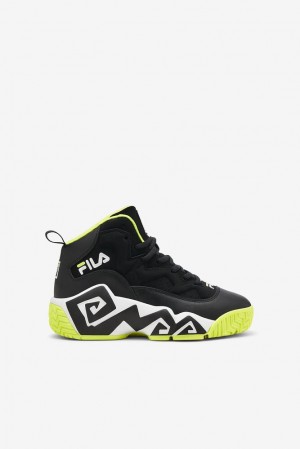 Zapatos Tenis Fila Mb Tennis Shoes Unisex Negras Amarillo Blancas | 384627ZWJ