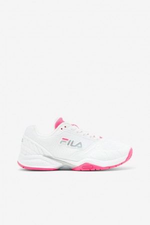 Zapatos Tenis Fila Volley Zone Tennis Shoes Mujer Wht/Kopk/Wht | 957680FRQ