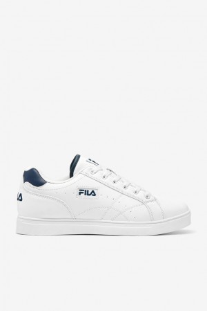 Zapatos Tenis Fila West Naples Tennis Shoes Hombre Blancas Azul Marino Blancas | 973081JWD