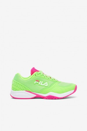 Zapatos Tenis Fila Women’S Volley Zone Tennis Shoes Mujer Verde Blancas Rosas | 371825MKP