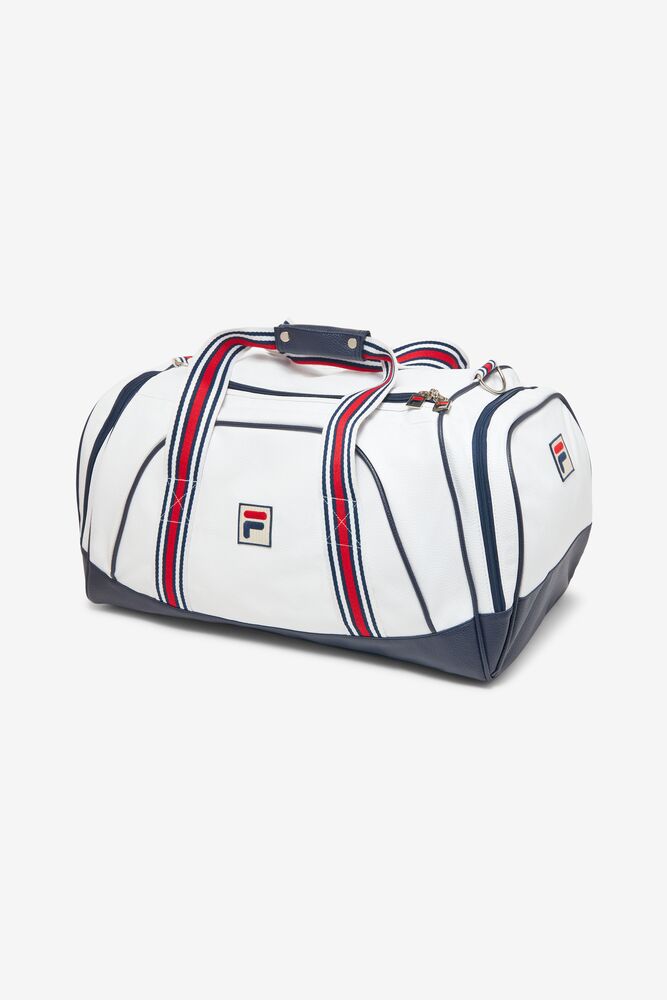 Bolsa Duffle Fila Striker Duffle Bag Unisex Blancas Azul Marino Rojas | 980352CVF