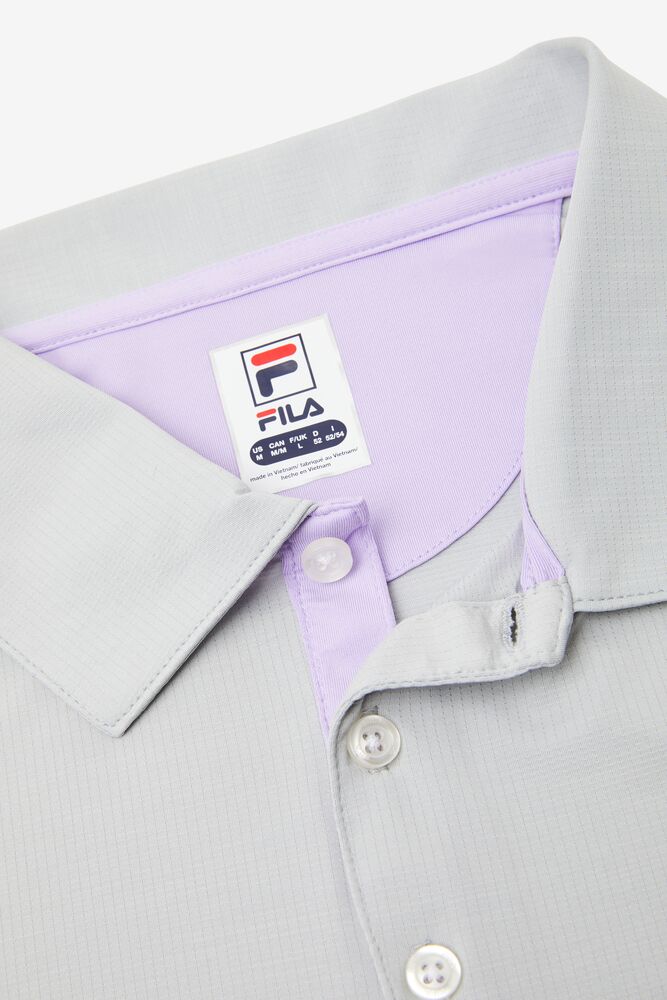 Camisa Polo Fila Adrenaline Performance Melange Polo Hombre Lavanda | 160475XFK