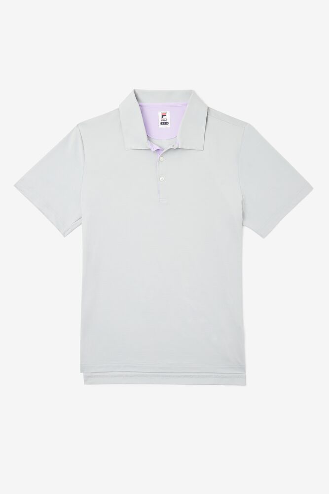 Camisa Polo Fila Adrenaline Performance Melange Polo Hombre Lavanda | 160475XFK