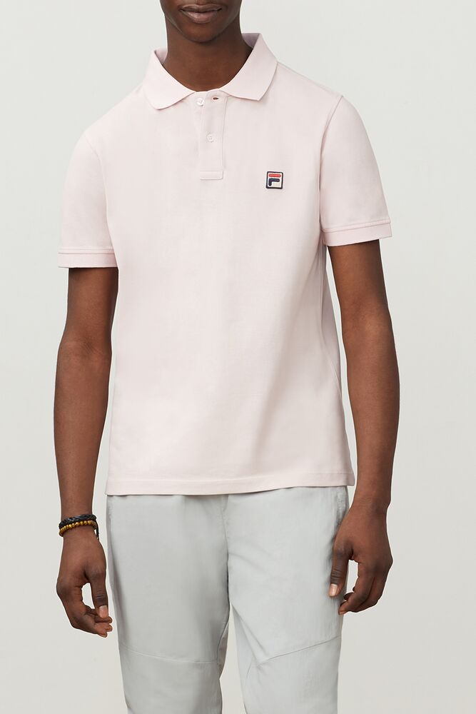 Camisa Polo Fila Dante Polo Hombre Pinkchalk | 185034SMY