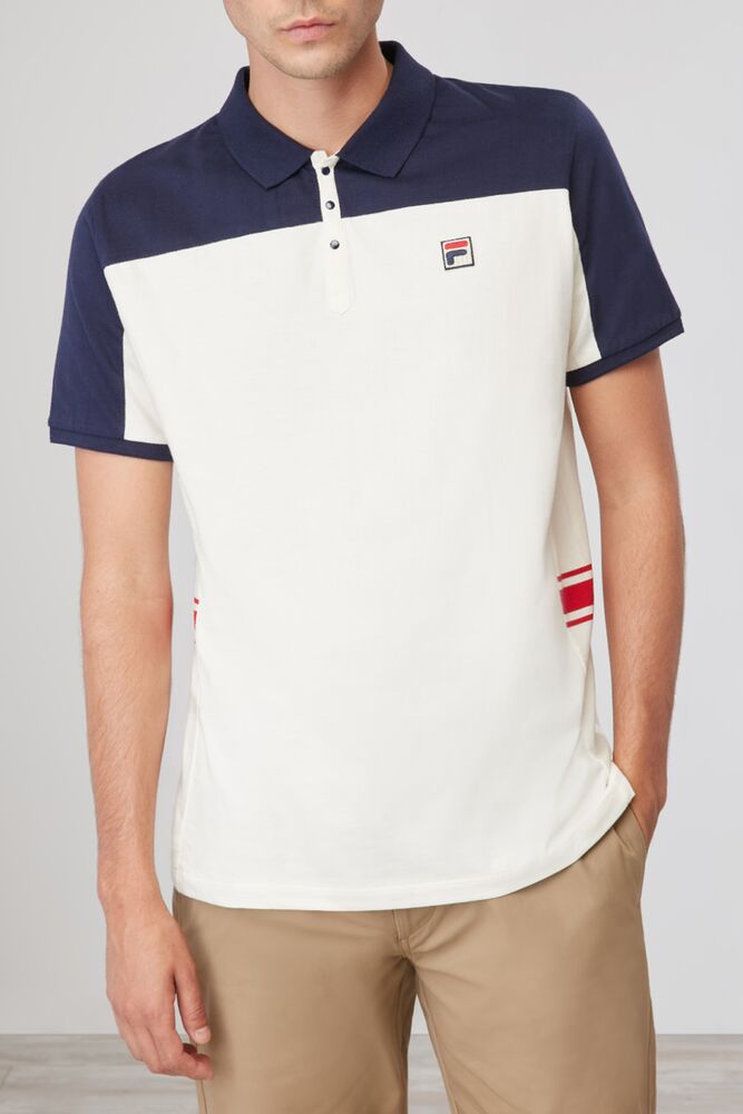 Camisa Polo Fila Mivvi Polo Hombre Navy/Grd/Cred | 529830FHI