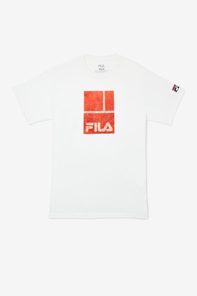 Camisa Polo Fila Paris Tee Hombre Blancas | 591863QRO