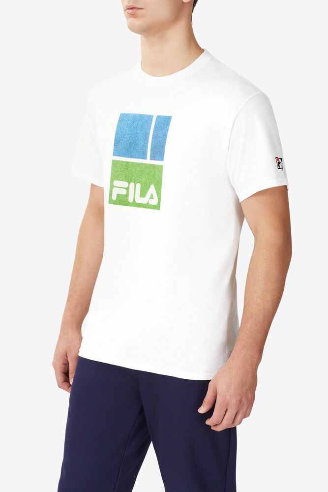 Camisa Polo Fila Queens Tee Hombre Blancas | 340259JDT