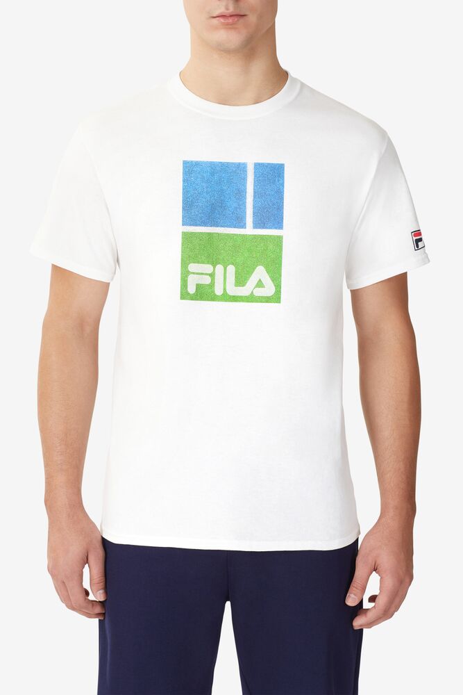 Camisa Polo Fila Queens Tee Hombre Blancas | 340259JDT