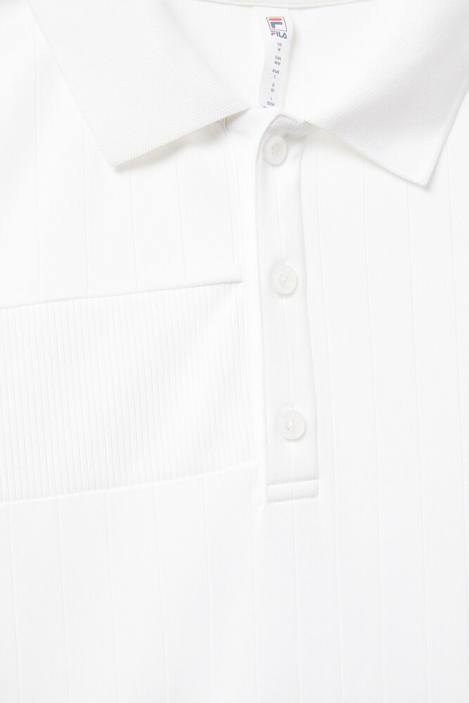 Camisa Polo Fila White Line Polo Hombre Blancas | 309618WSJ