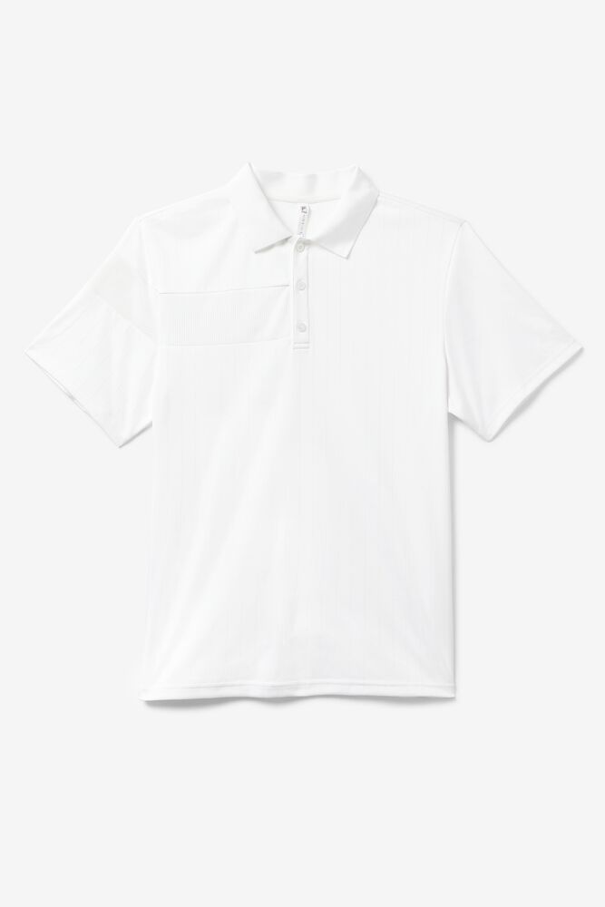 Camisa Polo Fila White Line Polo Hombre Blancas | 309618WSJ