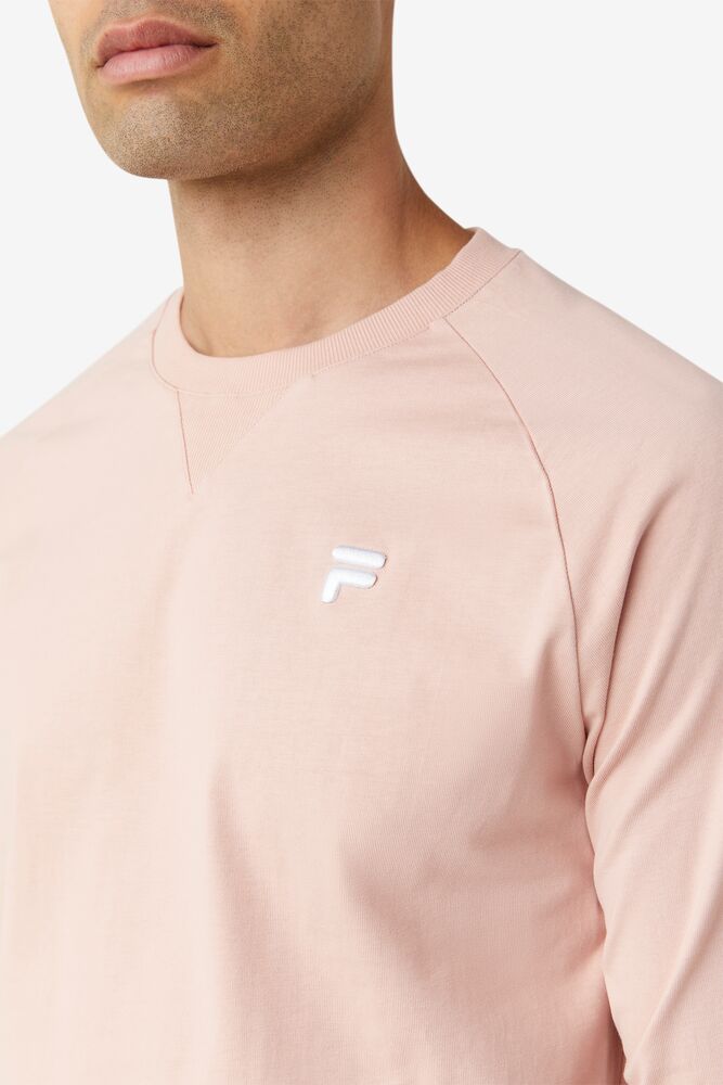 Camisas Fila Flynn Long Sleeve Tee Unisex Rosas | 063419BAR