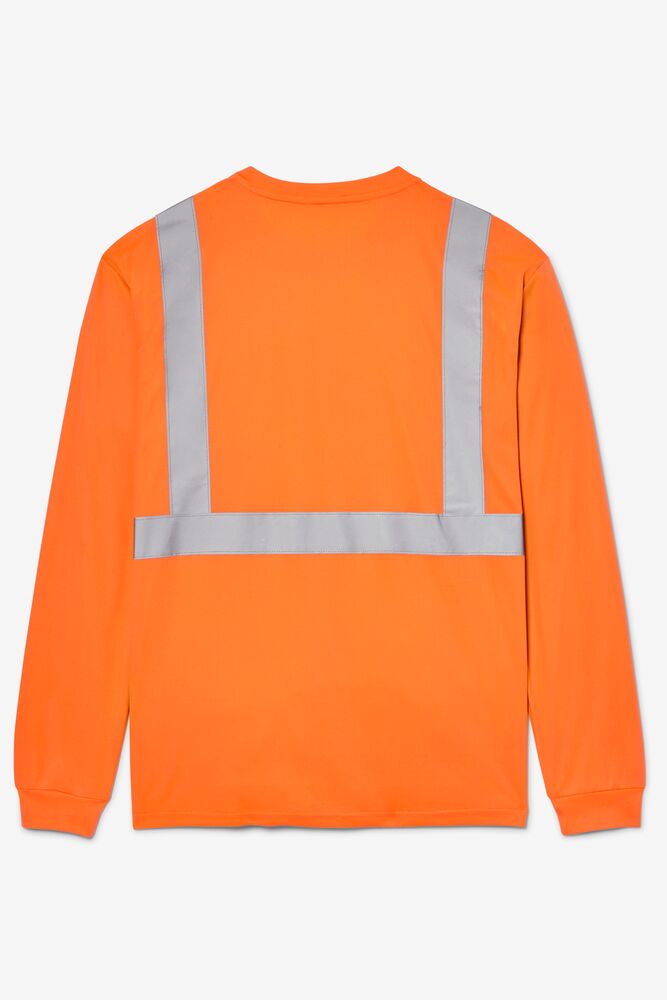 Camisas Fila High Visibility Long Sleeve Work Shirt Unisex Naranjas | 258749RWL