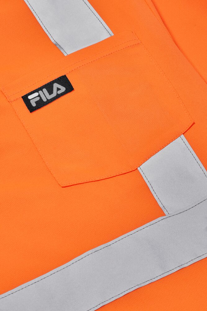 Camisas Fila High Visibility Long Sleeve Work Shirt Unisex Naranjas | 258749RWL