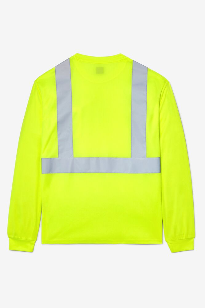 Camisas Fila High Visibility Long Sleeve Work Shirt Unisex Amarillo | 928603SQC