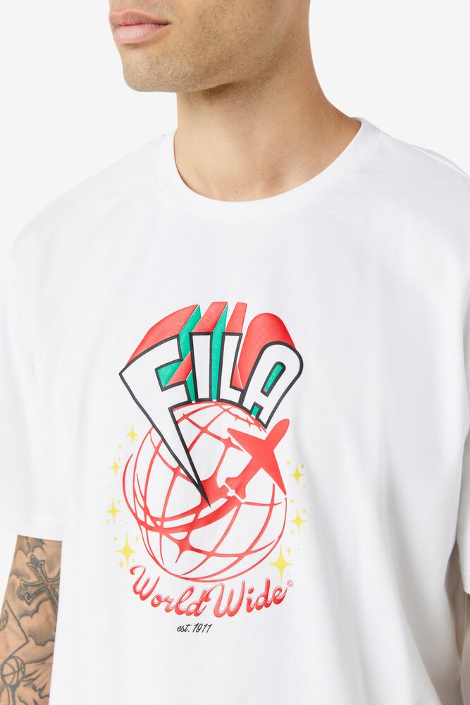 Camisas Fila Ryland Tee Unisex Blancas | 056134FNW